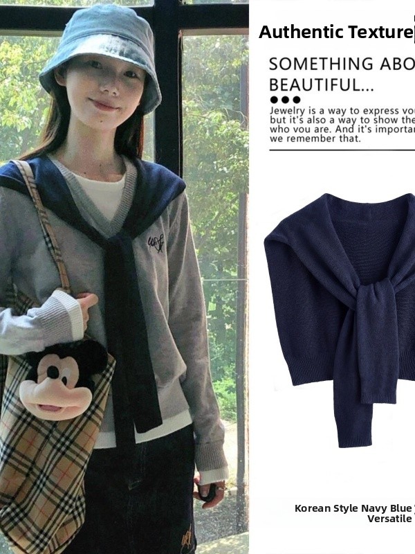Women'S Korean Accessories - Korean Style Shawl Collar Spring Summer