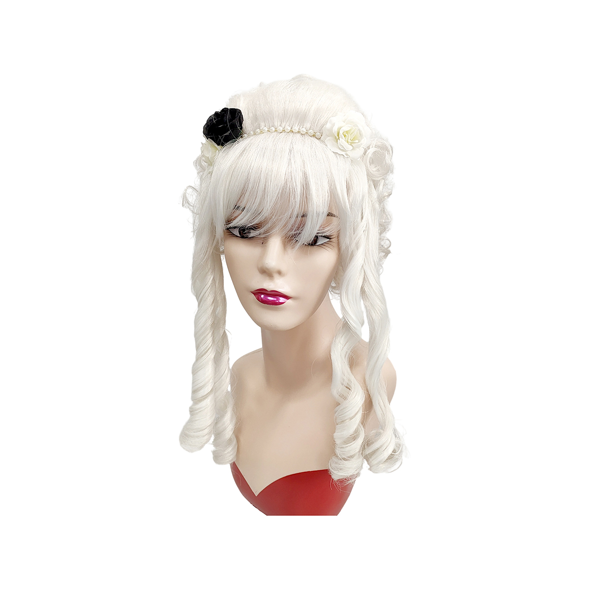 White Victorian Beehive Curly  - đánh giá và giá Women'S Accessories Louis Vuitton