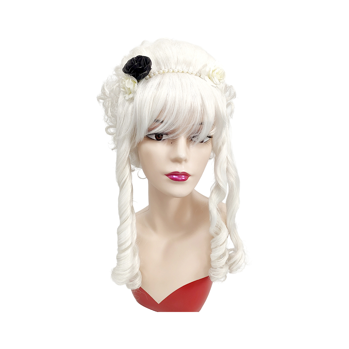 White Victorian Beehive Curly  - đánh giá và giá Women'S Accessories Louis Vuitton