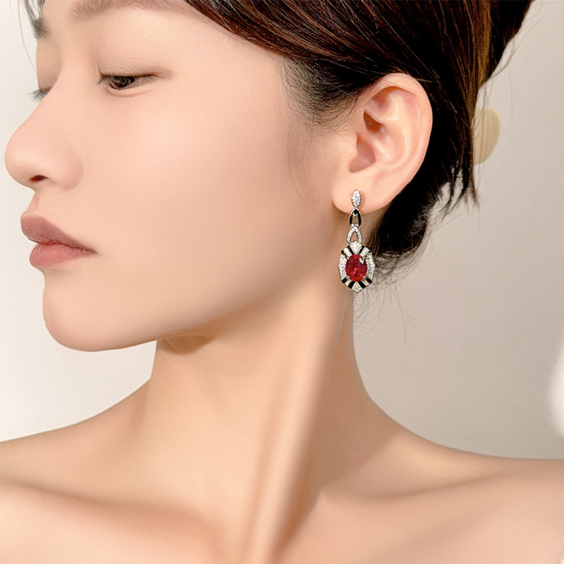 Art Deco Oval Cut Emerald Sapp - đánh giá và giá Women Jewelry Accessories For Black Dress