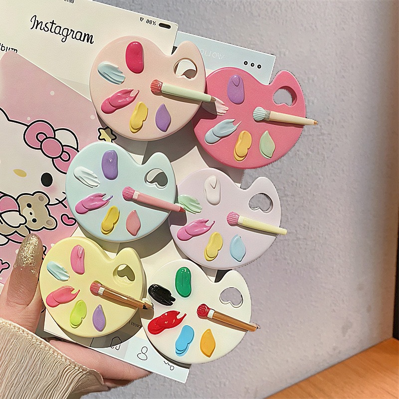 Palette Hair Clip Cute Simulat - đánh giá và giá Women Accessories Drawing