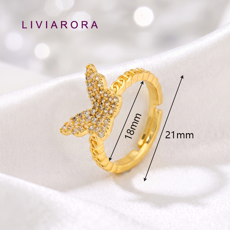 1/2/4Pcs 18K Gold Plated Brass - đánh giá và giá Ring Set Adjustable