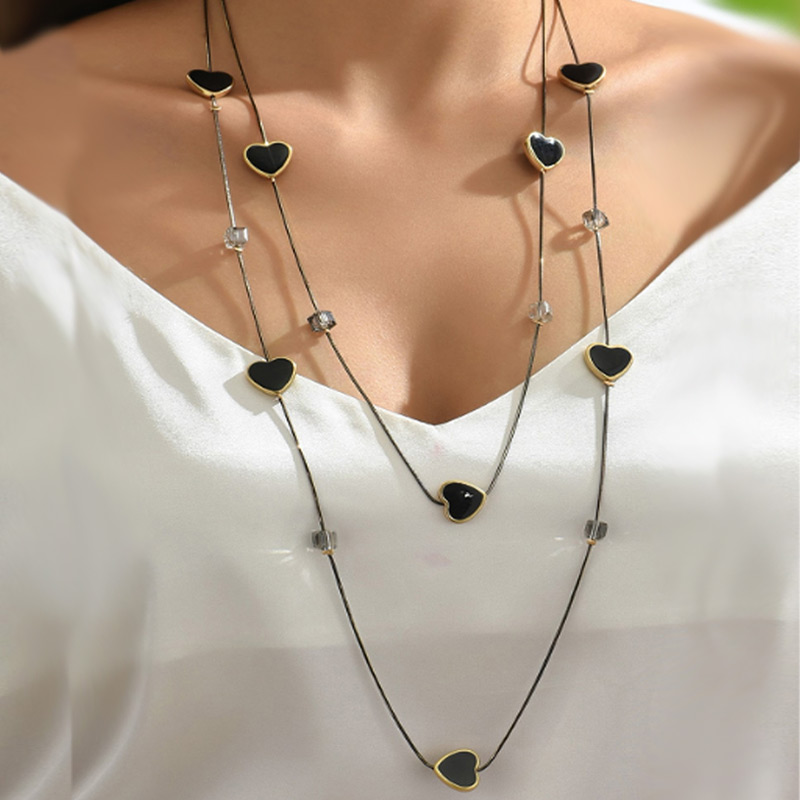 Multi Layers Black Beads Chain - đánh giá và giá Women Jewelry Accessories For Black Dress