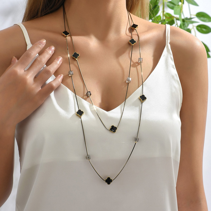 Multi Layers Black Beads Chain - đánh giá và giá Women Jewelry Accessories For Black Dress