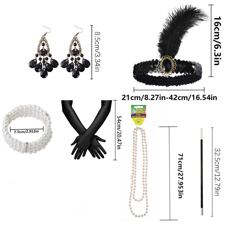 PESENAR 1920s Flapper Accessor - đánh giá và giá Women'S Accessories In The 1920S