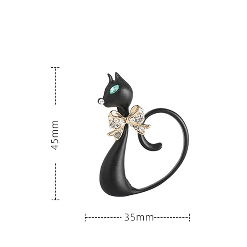 Blucome Cute Animal Black Cat  - đánh giá và giá Women Jewelry Accessories For Black Dress