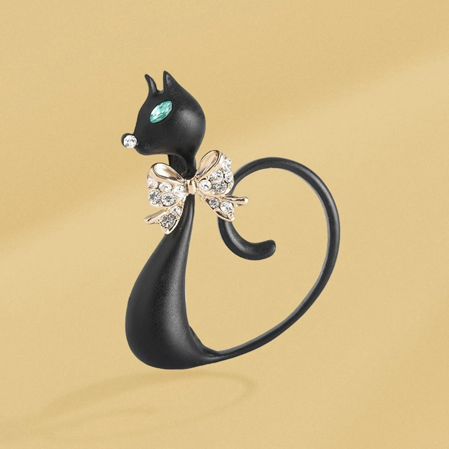 Blucome Cute Animal Black Cat  - đánh giá và giá Women Jewelry Accessories For Black Dress