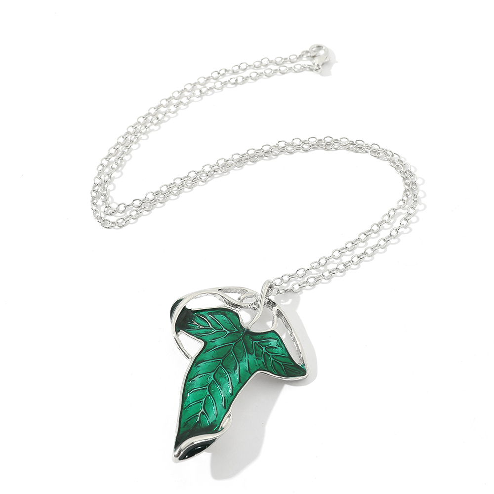 Vintage Green Leaf Pendant Nec - đánh giá và giá Women Accessories Trendy