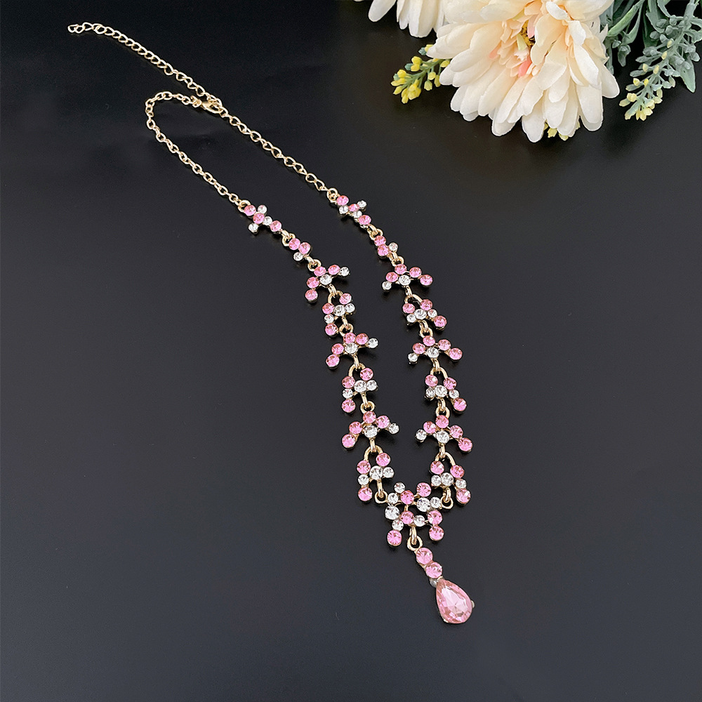 Baroque Hồng Tím Pha Lê Cưới C - đánh giá và giá Women Jewelry Accessories For Black Dress