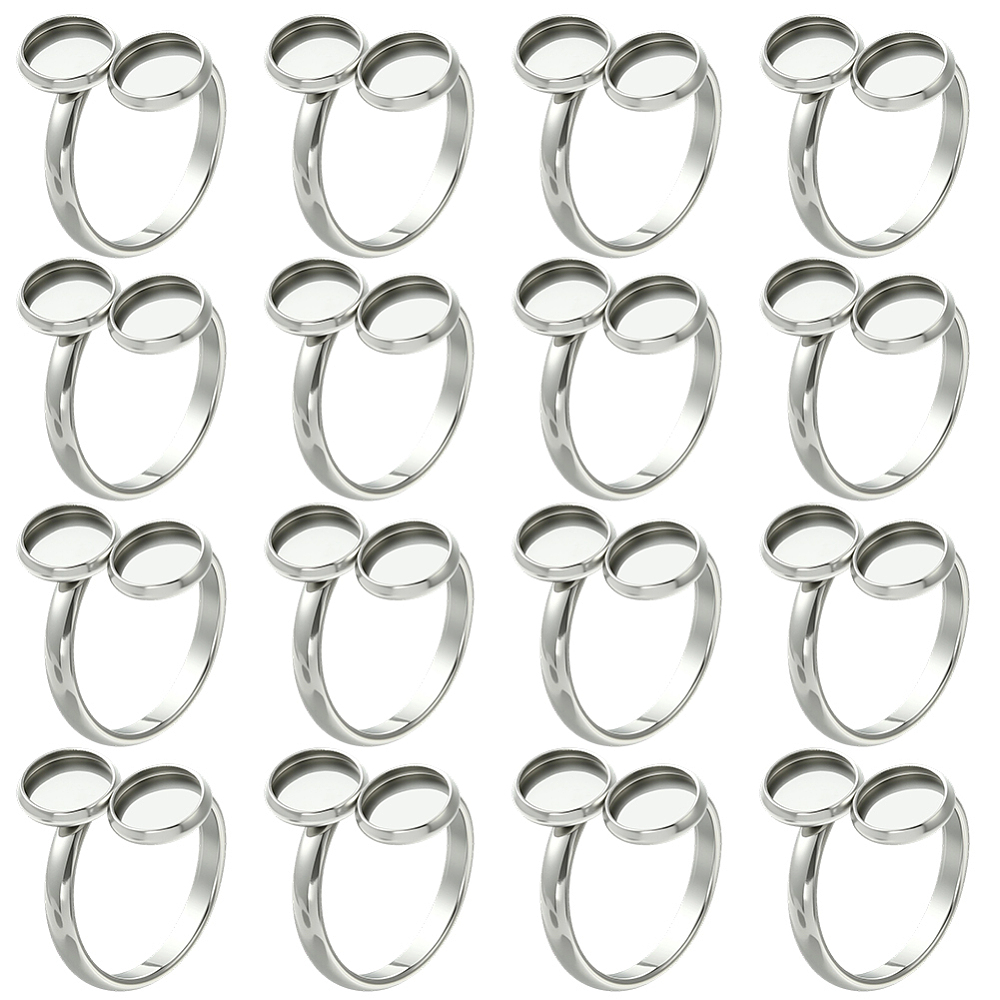 16Pcs Finger Ring Blank Base 1 - đánh giá và giá Ring Set Adjustable