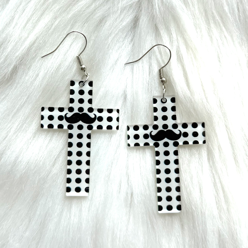Y2K Jewelry Dots Beard Cross E - đánh giá và giá Women'S Accessories In The 90S