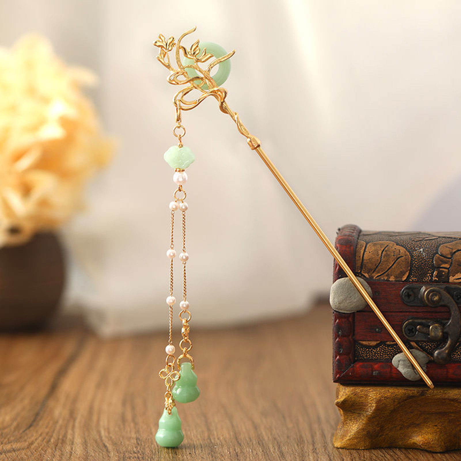 Chinese Style Glass Hairpin Fo - đánh giá và giá Women Accessories Trendy
