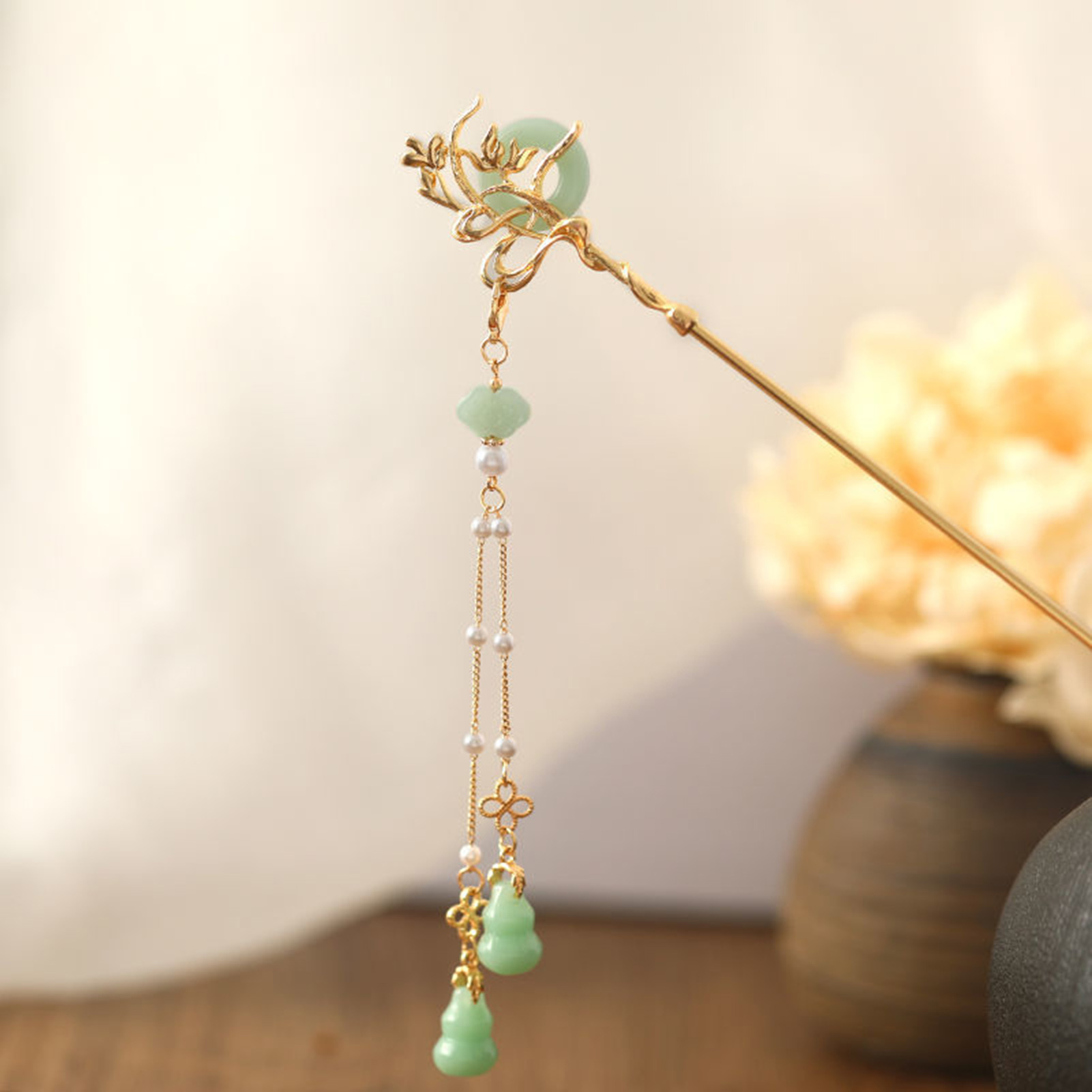 Chinese Style Glass Hairpin Fo - đánh giá và giá Women Accessories Trendy