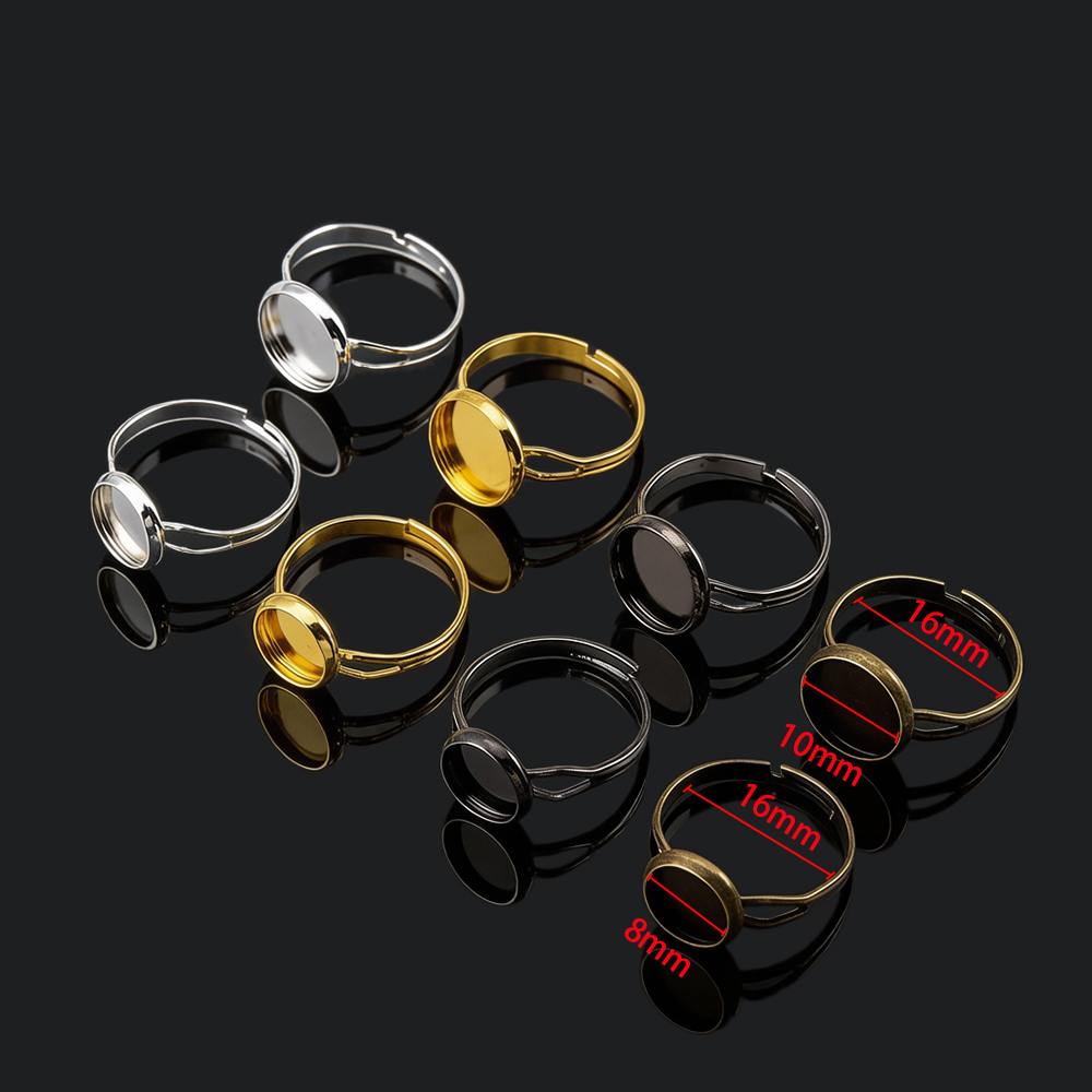 10pcs/lot Adjustable Blank Rin - đánh giá và giá Ring Set Adjustable