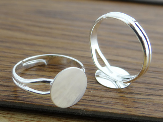 6/8/10/12mm 10pcs Silver Plate - đánh giá và giá Ring Set Adjustable