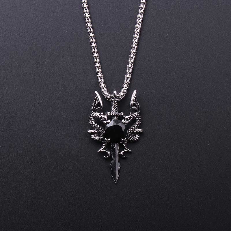 Double Dragon Black Gem Cross  - đánh giá và giá Women Accessories Trendy