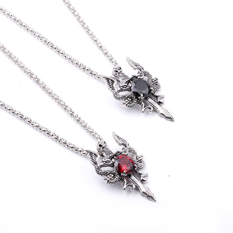 Double Dragon Black Gem Cross  - đánh giá và giá Women Accessories Trendy