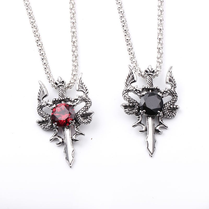 Double Dragon Black Gem Cross  - đánh giá và giá Women Accessories Trendy