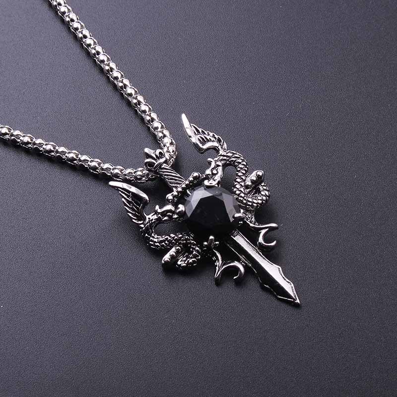 Double Dragon Black Gem Cross  - đánh giá và giá Women Accessories Trendy
