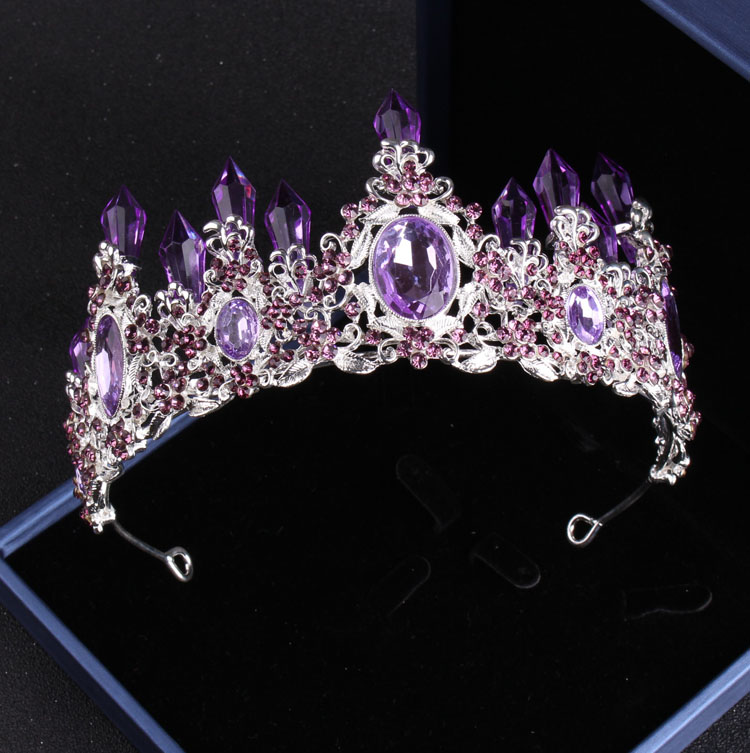 Quý Phái Pha Lê Tím Cô Dâu Bộ  - đánh giá và giá Women Jewelry Accessories For Black Dress