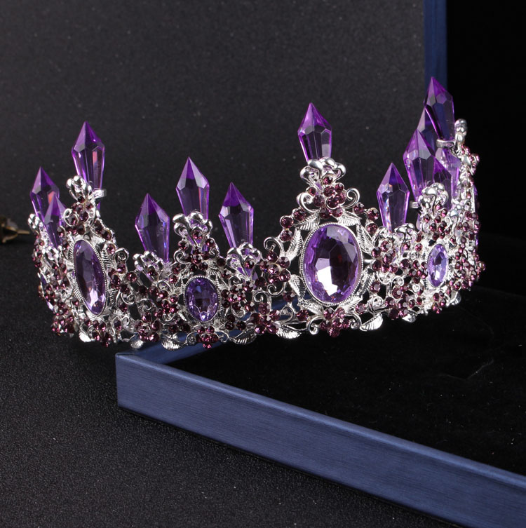 Quý Phái Pha Lê Tím Cô Dâu Bộ  - đánh giá và giá Women Jewelry Accessories For Black Dress