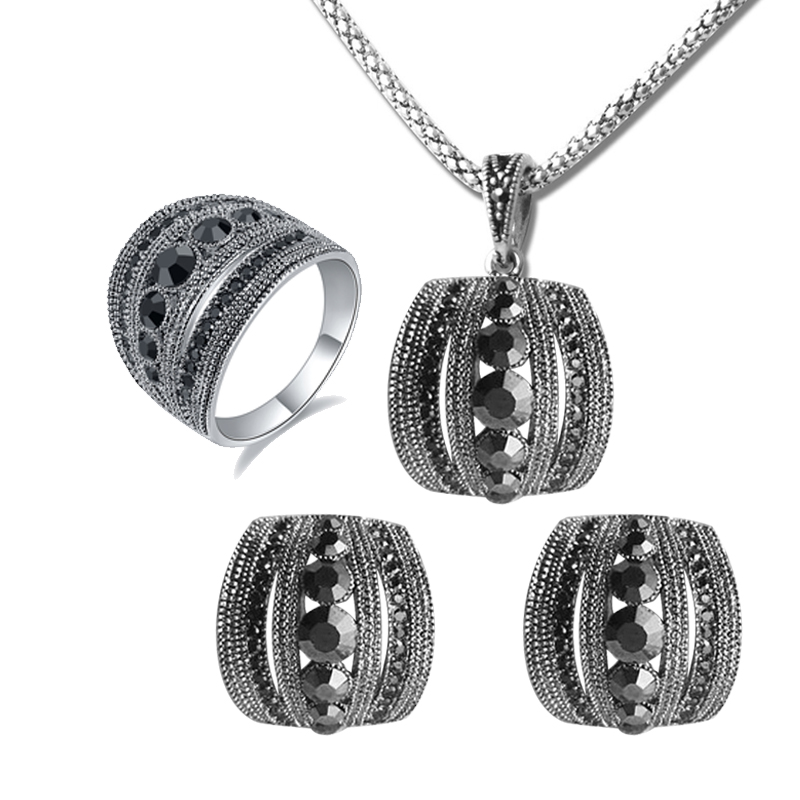 Đầm Vintage Đen Zircon Bộ Tran - đánh giá và giá Women Jewelry Accessories For Black Dress