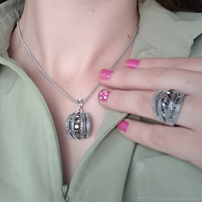 Đầm Vintage Đen Zircon Bộ Tran - đánh giá và giá Women Jewelry Accessories For Black Dress